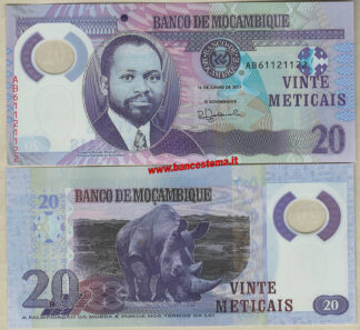 Mozambique P149b 20 Meticais 16.06.2017 (2018) unc