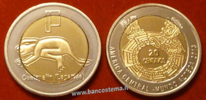 America Centrale Azteca 20 Centavos 2013 unc