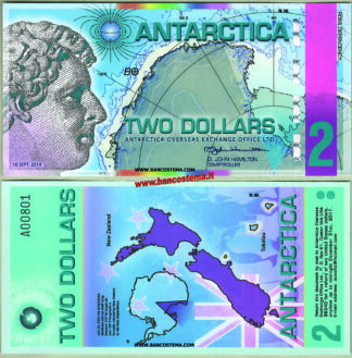 Banconota per collezionisti - Antarctica 2 dollars 10.09.2014 unc polymer