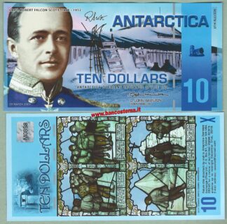 Antartica 10 dollars 29.03.2009 polymer unc