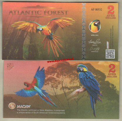 Atlantic Forest 2 Aves Dollars 2016 (2017) paper unc