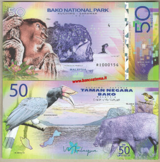 Bako National Park 50 Ringgit 2019 unc polymer