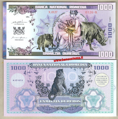 Banca National Romedia 100-200-500-1.000 Dureros 2019 set 4 pz polymer unc - immagine 5