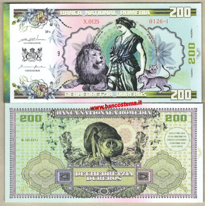 Banca National Romedia 100-200-500-1.000 Dureros 2019 set 4 pz polymer unc - immagine 4