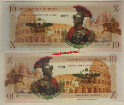 Banca Nazionale dei valori set 3 pz polymer e carta unc - immagine 3