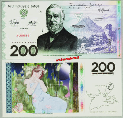 Bank of North Icees 25-50-100-200 Rangt 2021 set 4 pz polymer unc - immagine 5