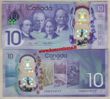 Canada P112 10 Dollars commemorative 2017 unc polymer