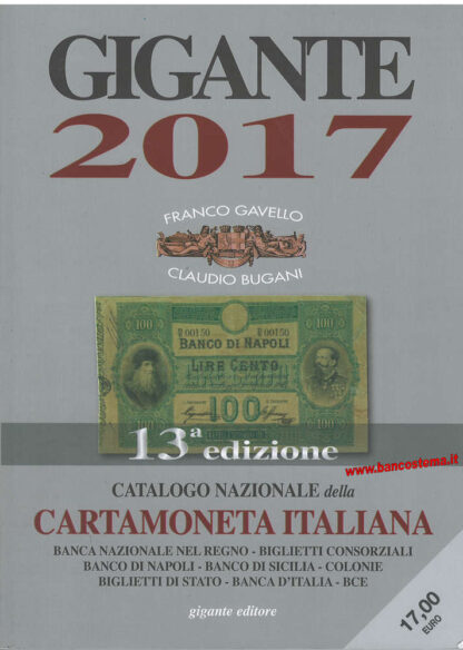 Catalogo_Cartamoneta_Italiana_Gigante_2017