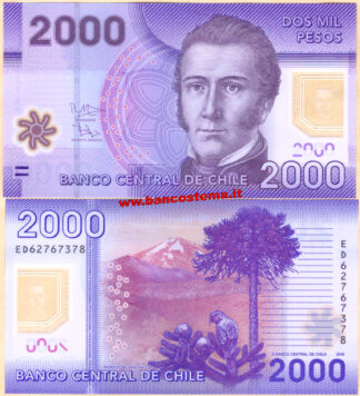 Chile P161f 2.000 Pesos 2016 polymer unc