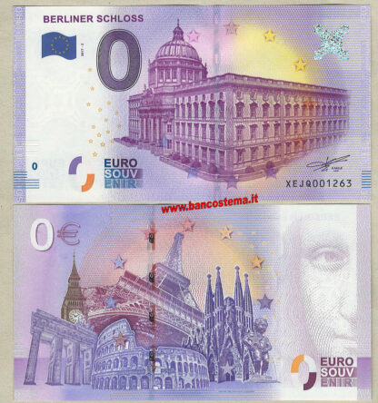 Euro 0 turistique BERLINER SCHLOSS (Germany) 2017-2 unc