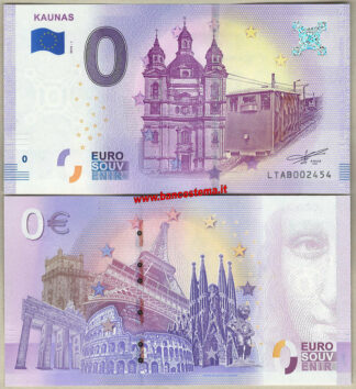 Euro 0 touristiqué Kaunas (Lithuania) 2018-1 unc