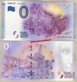 Banconota turistica per collezionisti Euro 0 turistique SARLAT (France) 2015-1 unc