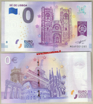 Euro 0 touristiqué Sé De Lisboa (Portugal) 2018-1 unc