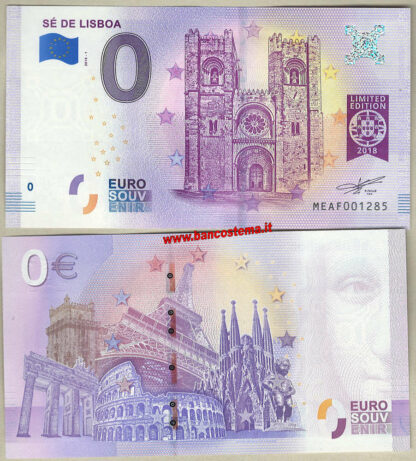 Euro 0 touristiqué Sé De Lisboa (Portugal) 2018-1 unc