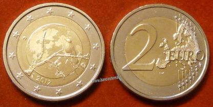 Finlandia 2 euro commemorativo "natura finlandese" 2017 UNC