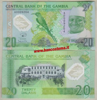 Gambia P30 20 Dalasis 22.07.2014 (2015) commemorativa unc - polymer