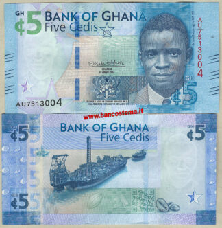 Ghana P44 5 Cedis 04.08.2017 unc