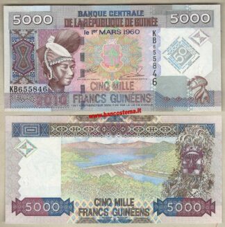 Guinea P44 5.000 Francs commemorative 01.03.2010 unc