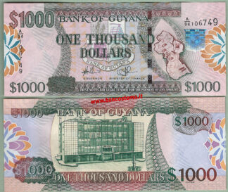 Guyana P38b 1.000 dollars nd (2011) unc