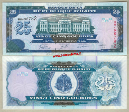 Haiti 25 Gourdes 2015 unc