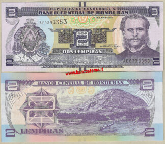 Honduras P97b 2 Lempiras 12.06.2014 unc