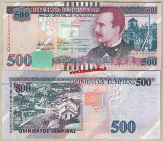 Honduras P103a 500 Lempiras 1.03.2012 (2018) unc