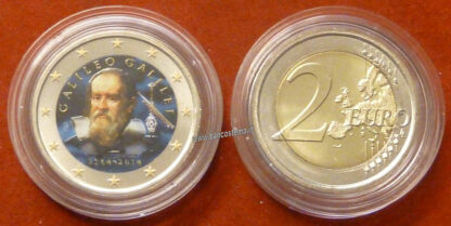 Italia 2 euro 2014 commemorativo "Galileo Galilei" COLOR II versione unc