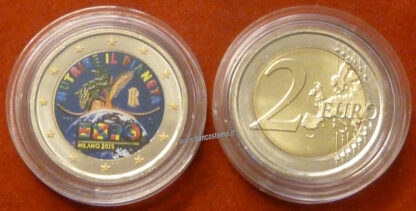 Italia 2 euro 2015 commemorativo "Expo" COLOR unc