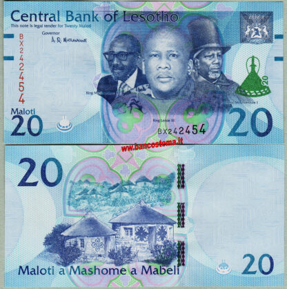 Lesotho set PW26/PW30 10-20-50-100-200 Maloti 2021 unc - immagine 3