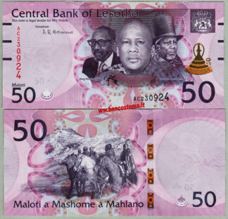 Lesotho PW28 50 Maloti 2021 unc