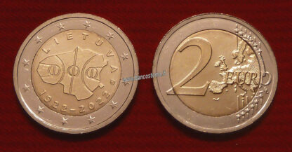 Lituania 2 euro commemorativo 2022 100 anni di pallacanestro in Lituania FDC