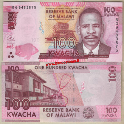 Malawi P65c100 Kwacha 01.01.2017 unc