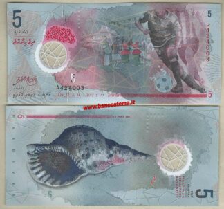 Maldives PA26 5 Rupees 10.05.2017 unc polymer