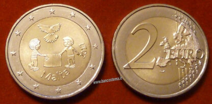 Malta 2 euro commemorativo 2017 "La Pace" FDC