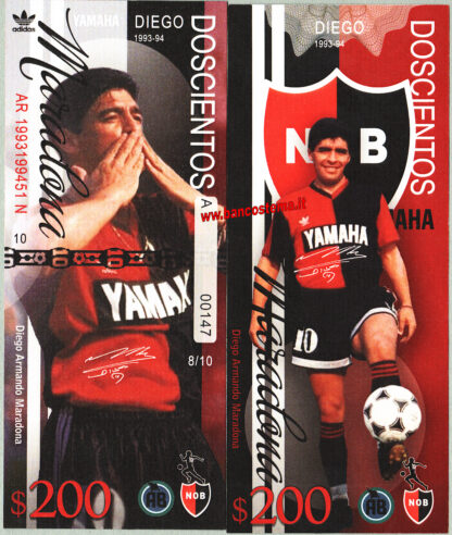 Diego Armando Maradona set 1-1.000 dollars 2022 carta unc - immagine 6