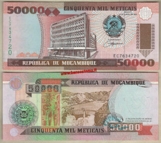 Mozambique P138 50.000 Meticais 16.06.1993 unc