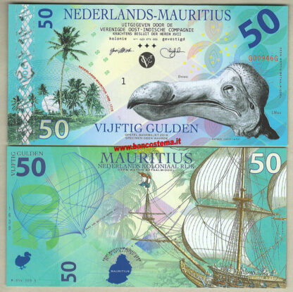 Netherlands Mauritius 50 Gulden polymer unc