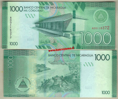 Nicaragua P215a 1.000 Cordobas 2017 unc