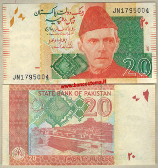 Pakistan 20 Rupees 2017 (2018) unc- JN