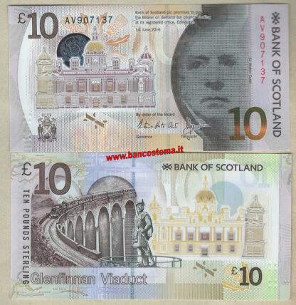 Scotland P131 10 Pounds 01.06.2016 (2017) BOS unc polymer