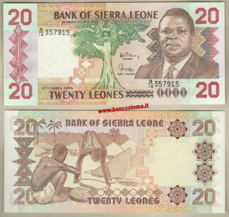 Sierra Leone P16 20 Leones 27.04.1988 unc