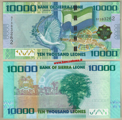 Sierra Leone P33 10.000 Leones 27.04.2010 unc