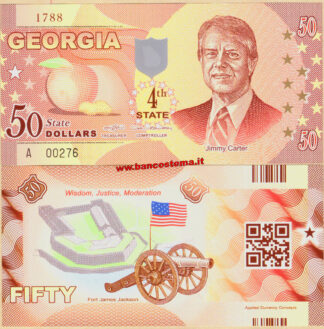 Usa 50 dollars Georgia 4th State Polymer unc