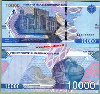 Uzbekistan PW89 10.000 Som 2021 unc