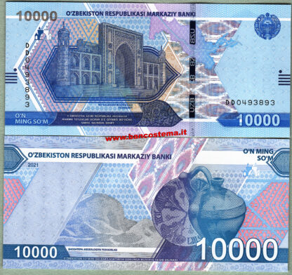 Uzbekistan PW89 10.000 Som 2021 unc