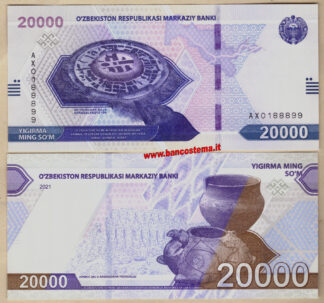  Banconota Uzbekistan PW90 20.000 Som 2021 unc