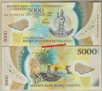 Vanuatu P19 5.000 Vatu 2017 unc polymer