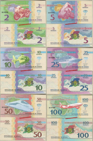 Venda repubblica set 7 pz 2015 paper unc