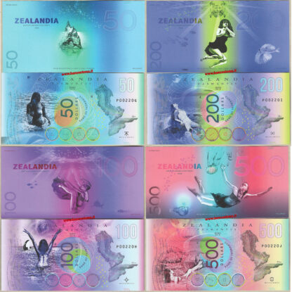 Zealandia set 2018 unc polymer 4 pz.