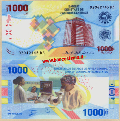 Central Africa States PW701 1.000 Francs polymer 2020 unc